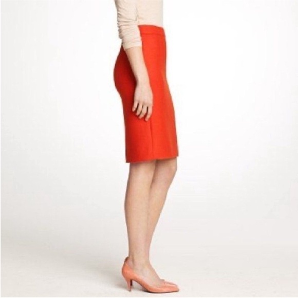 J. Crew Vibrant Red Pencil Skirt - Picture 2 of 6
